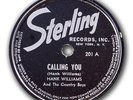 TEFTELLER Hank Williams Sterling 201 Ex 78 Rpm
