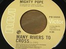 Mighty Pope 45 RCA Many Rivers to cross Rare Soul