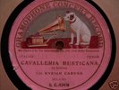 1902 MILAN G&T CARUSO w Piano Cavalleria  Record78rpm