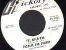 RARE NORTHERN SOUL 45 FRANKIE AND JOHNNY I'LL HOLD YOU