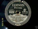 ANTIQUE EDISON 78 RECORD FIVE FOOT TWO EYES OF BLUE