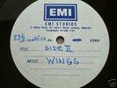 WINGS(BEATLES) UK EMI ACETATE 'RED ROSE' LP  7 TRACK
