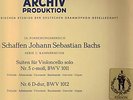 BACH Suites 5 & 6 for Solo Cello Fournier Red Stereo NM