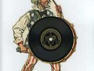 Rare Uncle Sam Patriotic Talking Record Book WW2