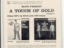 ELVIS PRESLEY 45 RECORD EP TOUCH OF GOLD 3 - SEALED 