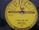 JOHNNY CASH I WALK THE LINE RARE 78 RPM SUN RECORD