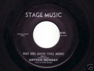 ARTHUR MONDAY On Stage Music   Funk Soul 45