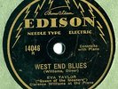 thin EDISON 14046 EVA TAYLOR West End Blues in EE- 1929