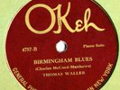 OKEH 4757 THOMAS FATS WALLER RARE JAZZ 78 RPM BLUES