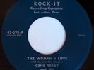 rare Rockabilly 45 GENE TERRY the woman i love ROCK-IT