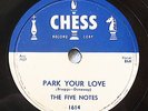 THE FIVE NOTES *Mint Doo Wop 78 On CHESS RECORDS #1614