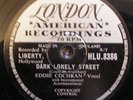 EDDIE COCHRAN 78rpm DARK LONELY STREET / 20 FLIGHT ROCK