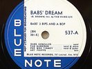 BABS' 3 BIPS AND A BOP  78 *BLUE NOTE RECORD LABEL #537