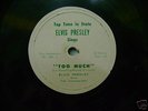 ELVIS TOP TUNE IN STATE WITH JORDANAIRES 78RPM RECORD