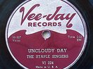 THE STAPLE SINGERS  Rare Blues/Gospel 78 VEE JAY #224