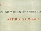 PHILIPS( 3 LPs)/BACH SONATAS etc/ARTHUR GRUMIAUX,violin