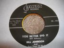 RARE Rockabilly Rocker Bill Johnson on Talos NM (UNPLAY