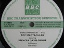 SPENCER DAVIS GROUP Pop Spectacular BBC TRANSCRIPTION