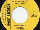 Northern Soul 45 - The Dramatics - All Because Of You
