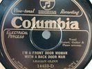 79)   78 RPM   LILLIAN GLINN   COLUMBIA 14433-D
