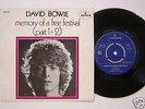 DAVID BOWIE MEMORY OF A FREE FESTIVAL ORIG. 7
