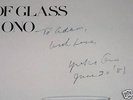 SUPER RARE YOKO ONO ART COVER LP SIGNED