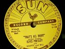 ELVIS PRESLEY 78 rpm THAT'S ALL RIGHT SUN 209 50's ROCK