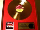 METALLICA  GOLDENE SCHALLPLATTE GOLD RECORD VINYL