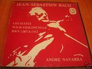 FRENCH CALLIOPE 3lp BACH cello  suites  ANDRE  NAVARRA