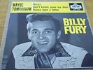 RARE UK EP - BILLY FURY - MAYBE TOMORROW - rarer yellow