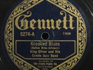 KING OLIVER  CREOLE JAZZ BAND Gennett 5274 rare jazz 78