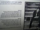TOM WAITS promo U.K. INTERVIEW lp #2 swordfishtrombones