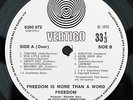 FREEDOM Is More Than A Word UK Original LP RARE Vertigo