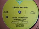 Disco 1981 Punkin Machine I Need You Tonight VG++ NR