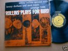 Sonny Rollins Quintet LP Rollins Plays For Bird ORIG