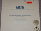 PIERRE FOURNIER RED ARCHIV LP VIOLONCELLO SUITES 1&2