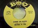 NORTHERN SOUL GEM--BROTHERS OF SOUL--COME ON BACK--BOO