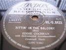 EDDIE COCHRAN SITTIN IN THE BALCONY RARE  78 RPM RECORD