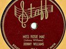 JOHNNY WILLIAMS RARE JOHN LEE HOOKER 78 MS ROSIE BLUES