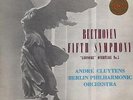 ASD 267 WHITE GOLD BEETHOVEN 5 + LEONORE 3 CLUYTENS N/M