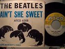 THE BEATLES AIN'T SHE SWEET PIC SLEEVE W/ 45 RARE 1964
