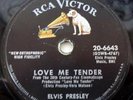 Elvis Presley 78 RPM RCA Love Me Tender