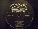 KOKOMO: ASIA MINOR  78 rpm S.A. EX + 1961 INSTRUMENTAL