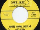 Rare Texas Garage 45-The Heard-You're Gonna Miss Me