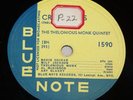 THE THELONIOUS MONK QUINTET  BLUE NOTE  78 RPM RECORD
