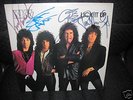 Kiss Lick it Up Signed LP - 1983 Signed by all members