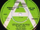 TEMPTATIONS 7 Single UK 45 TMG 633 TAMLA MOTOWN 67 DEMO