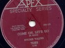 RITCHIE VALENS - COME ON LET'S GO -78 RPM -CANADA ONLY