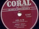 BUDDY HOLLY - LISTEN TO ME - 78 RPM -1958 CORAL  -RARE
