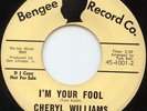 Cheryl Williams Everybody's Happy 45 rare northern soul